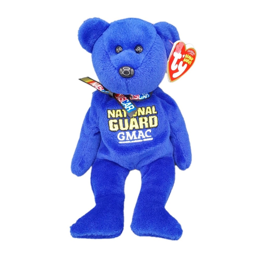 Ty Beanie Baby Casey Mears 25 NASCAR Bear 8.5 Plush Stuffed Animal Toy 2007